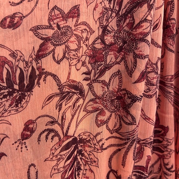 Estelle Red Sophia Floral Halter Neck Midi Dress Tiered Skirt  Size 2X/20W NWT - Picture 15 of 15